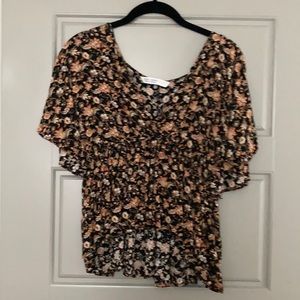 Zara Flutter Sleeve Top